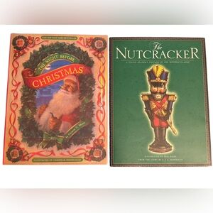 2 Christmas classic hardback books- The Nutcracker & The Night Before Christmas